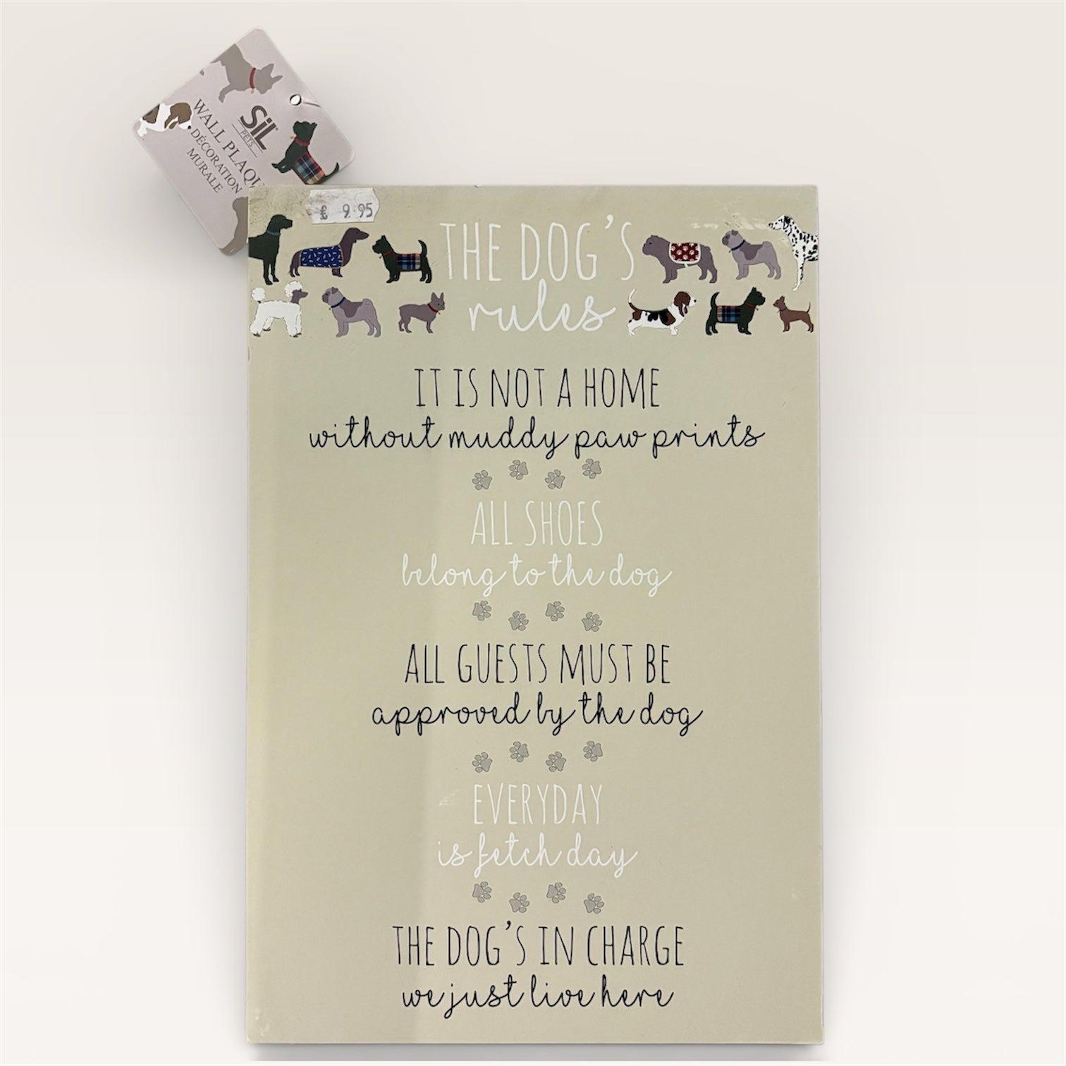 Decoratie bordje Hout