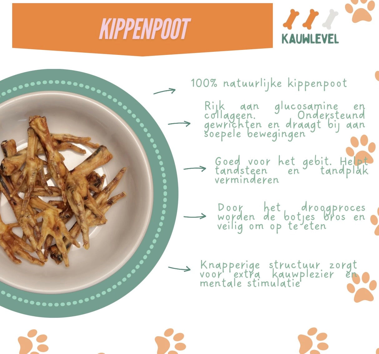 Kippenpoot Naturel