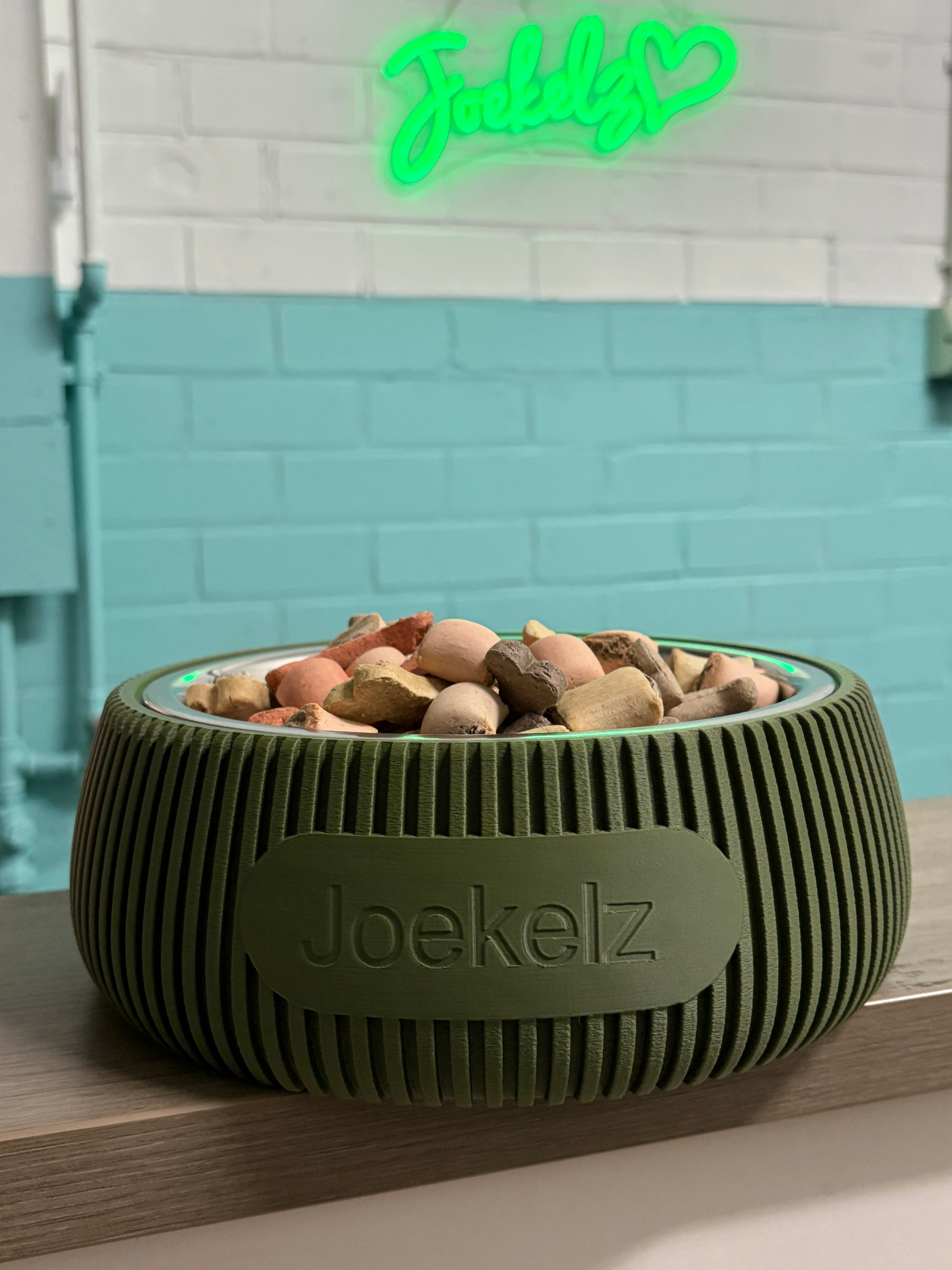 🐾 Gepersonaliseerde Voerbakhouder Ø 21 cm (3D Geprint) 🐾