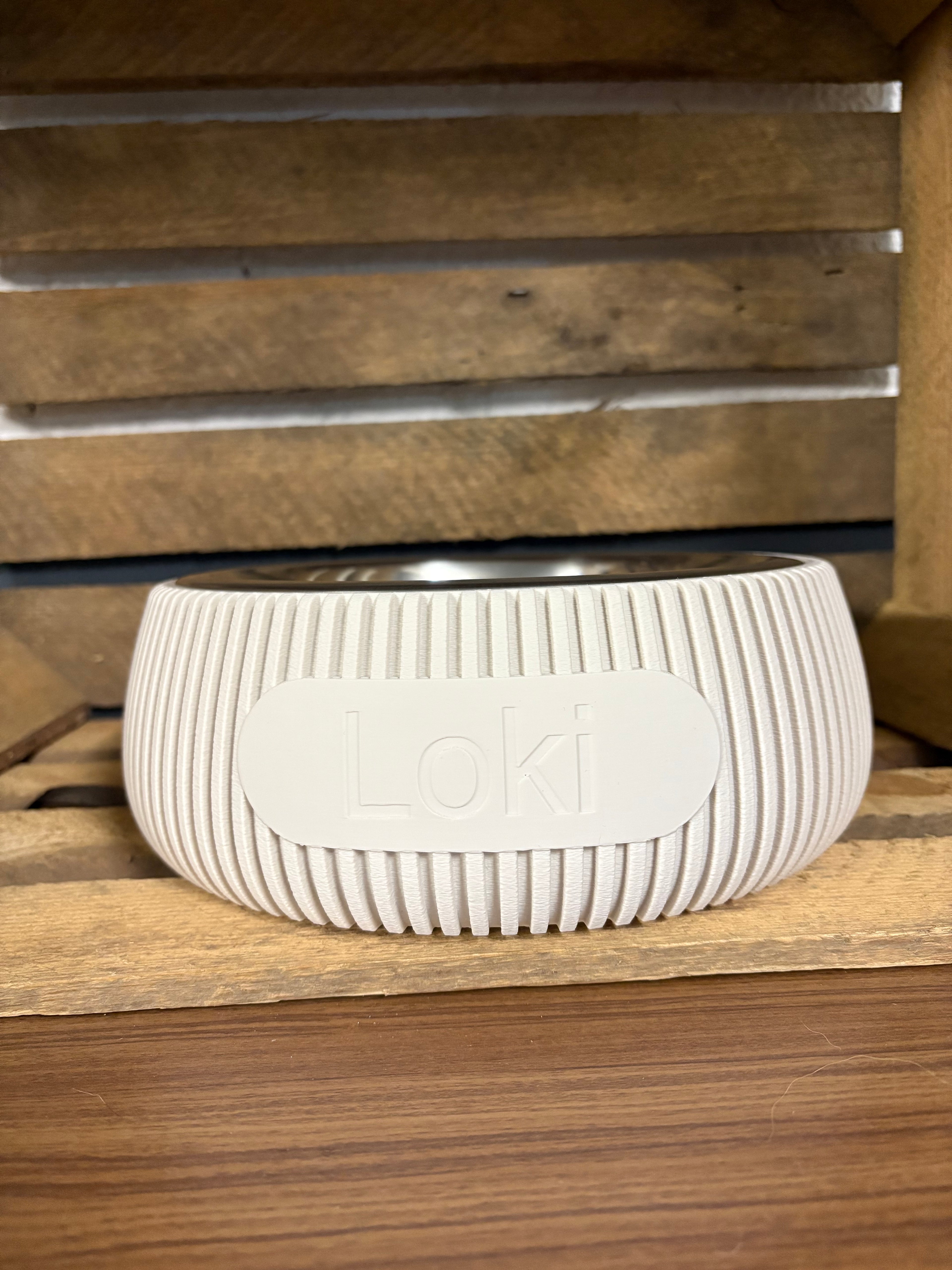 🐾 Gepersonaliseerde Voerbakhouder Ø 21 cm (3D Geprint) 🐾