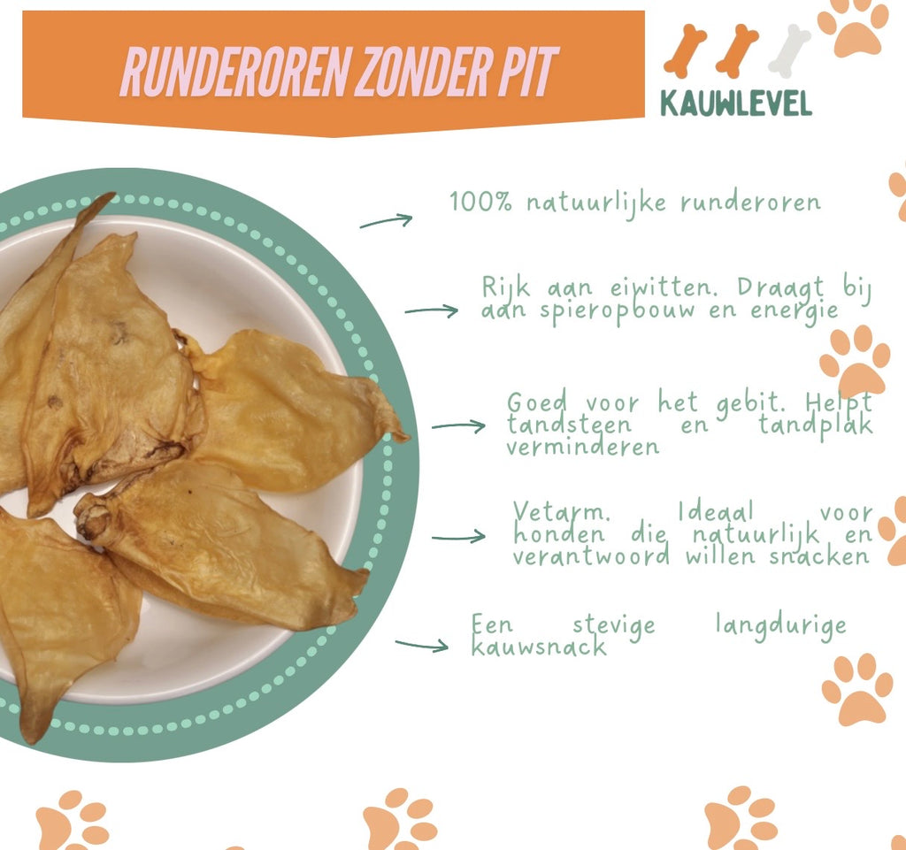 Runderoor zonder pit