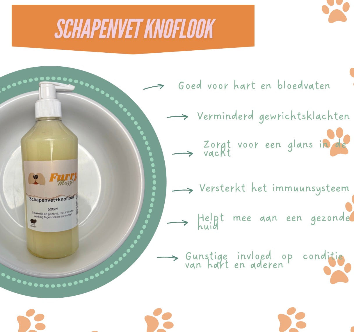 Schapenvet met knoflook