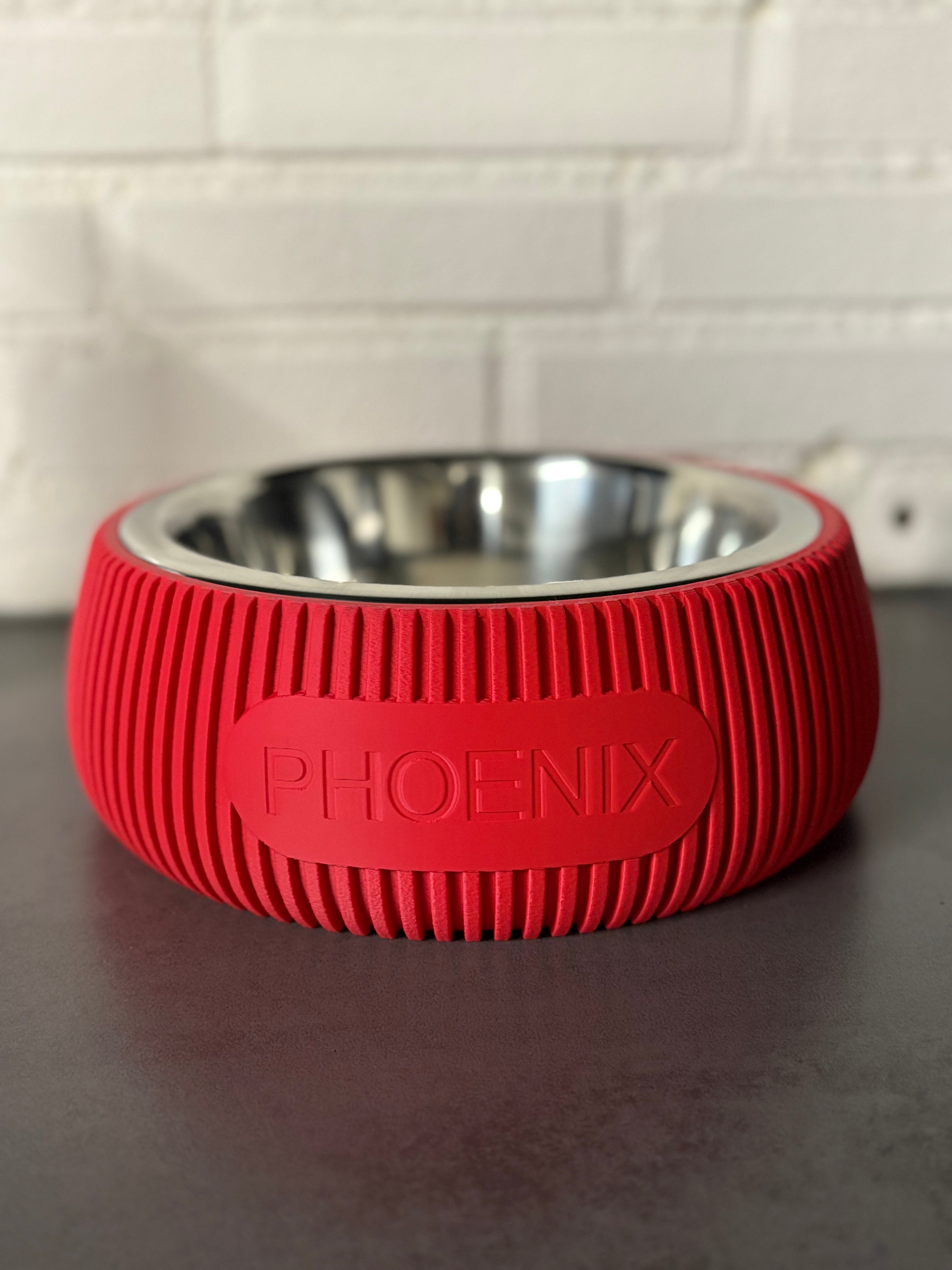 🐾 Gepersonaliseerde Voerbakhouder Ø 21 cm (3D Geprint) 🐾